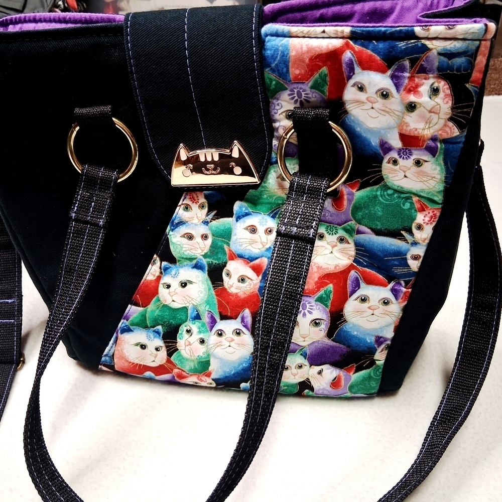 HP Unique Colorful Cat Print Women's Bag